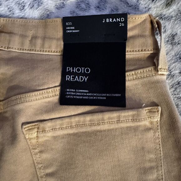 NWT J Brand Womens Litho Denim jeans Pants PHOTO READY Mid Rise Crop Skinny  26 - Picture 1 of 11